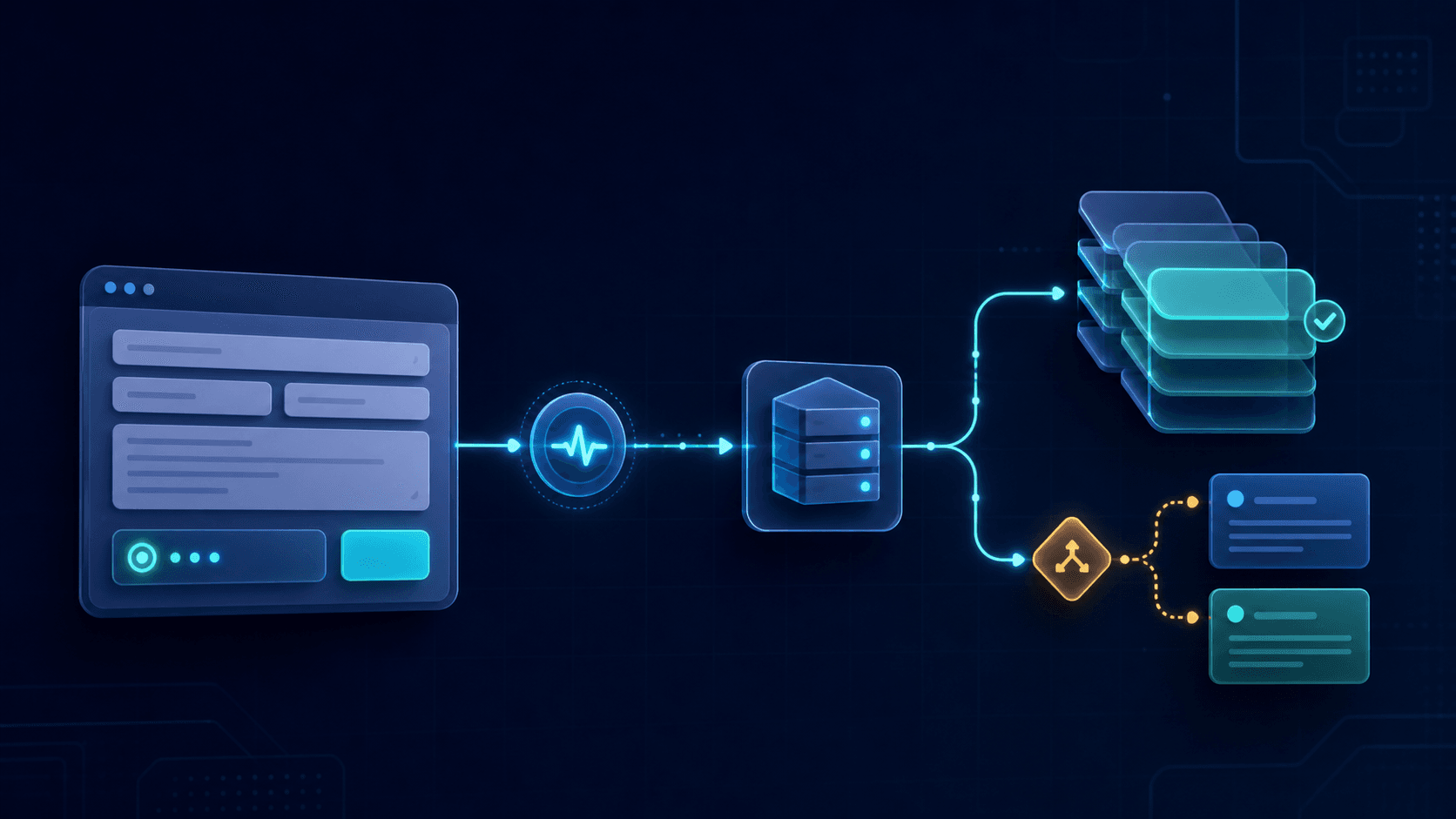 Illustration of a React form autosaving drafts through a server with conflict recovery