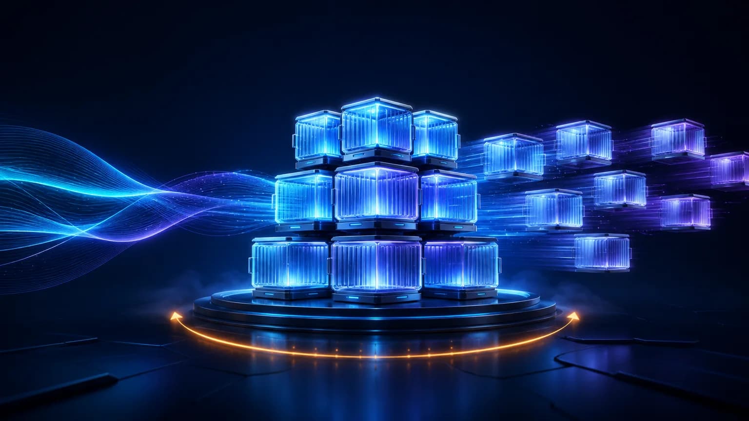 Elastic Kubernetes workload expanding compute pods as a demand wave rises