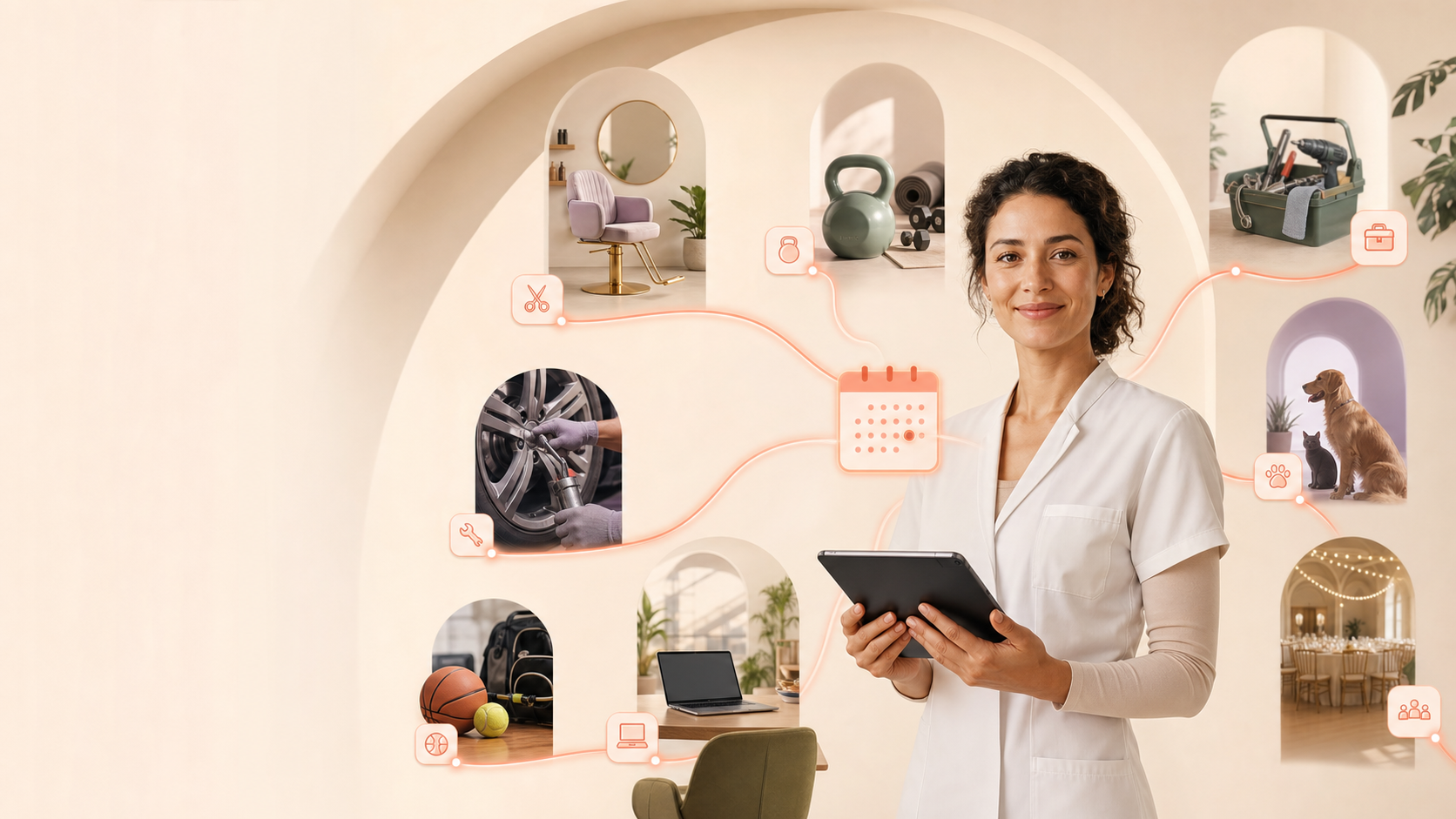 Appointment businesses connected by one intelligent booking platform